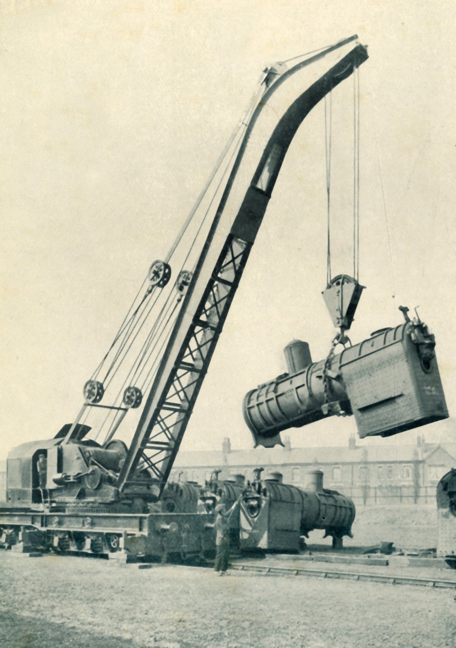 Rautatien matkustava nosturi, 1922. tekijältä Unbekannt