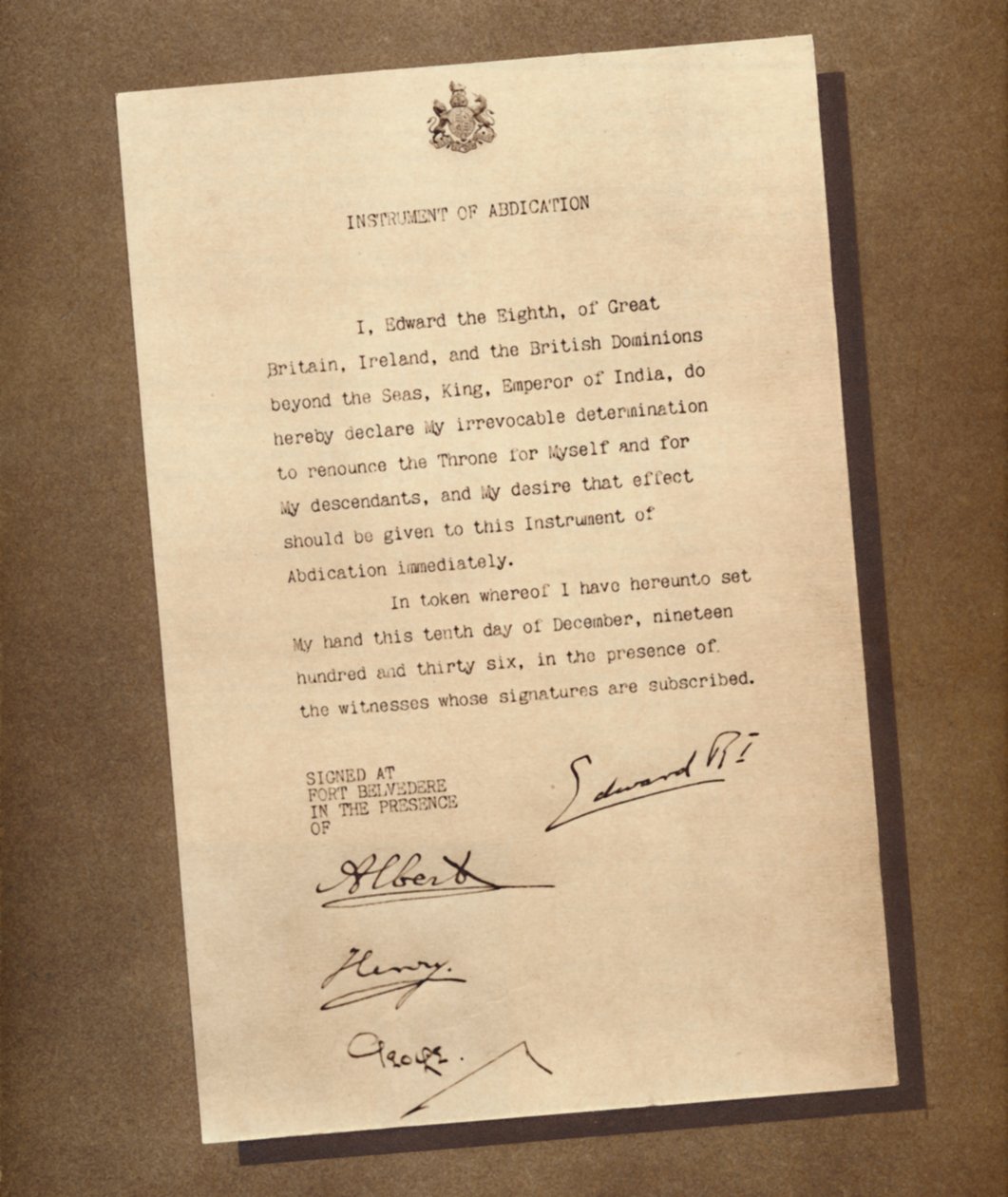 A Reign Ended, 1936 1937 tekijältä Unbekannt
