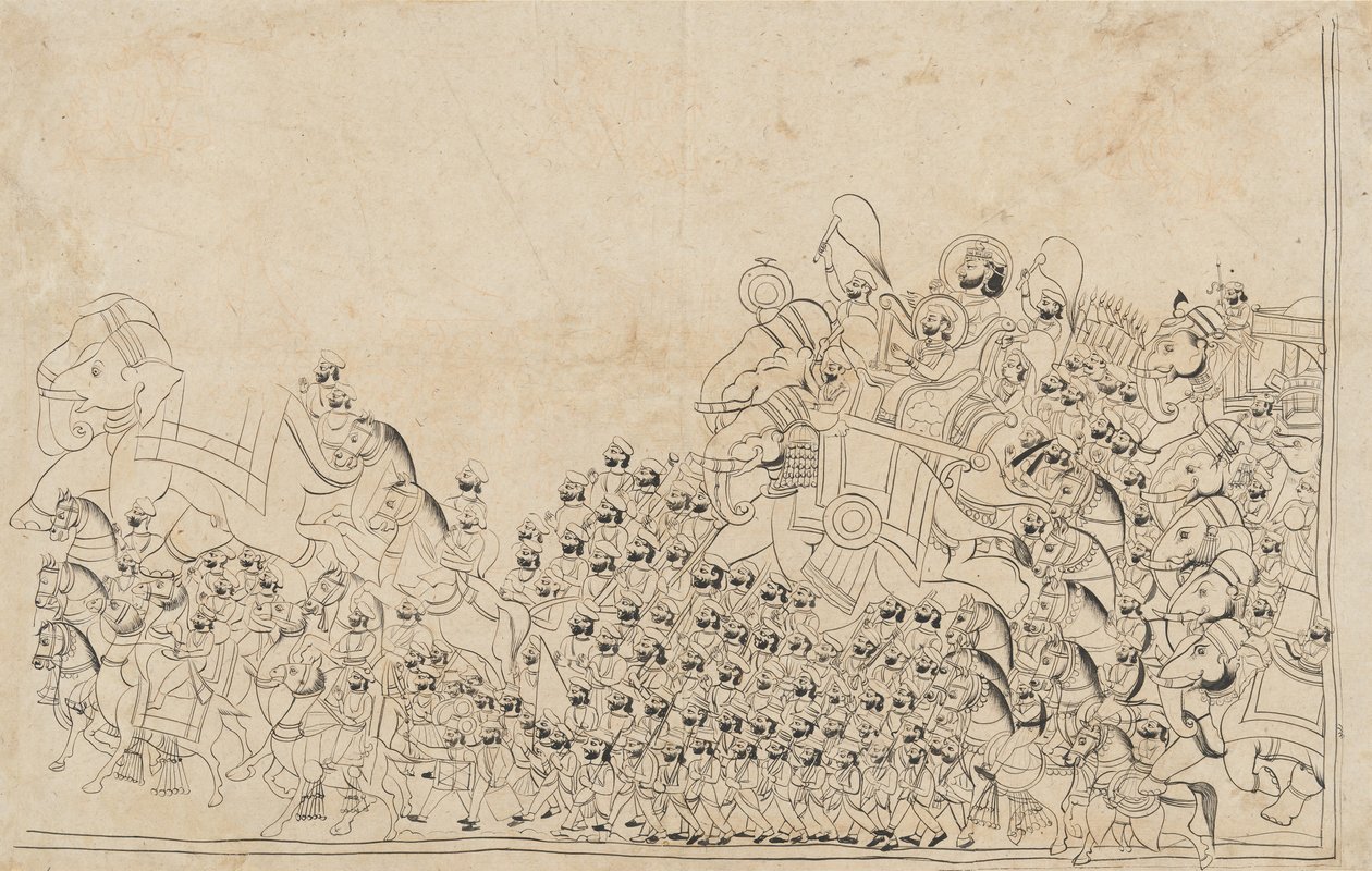 Hallitsija kulkueessa, 1800-luvun alku. tekijältä Unbekannt