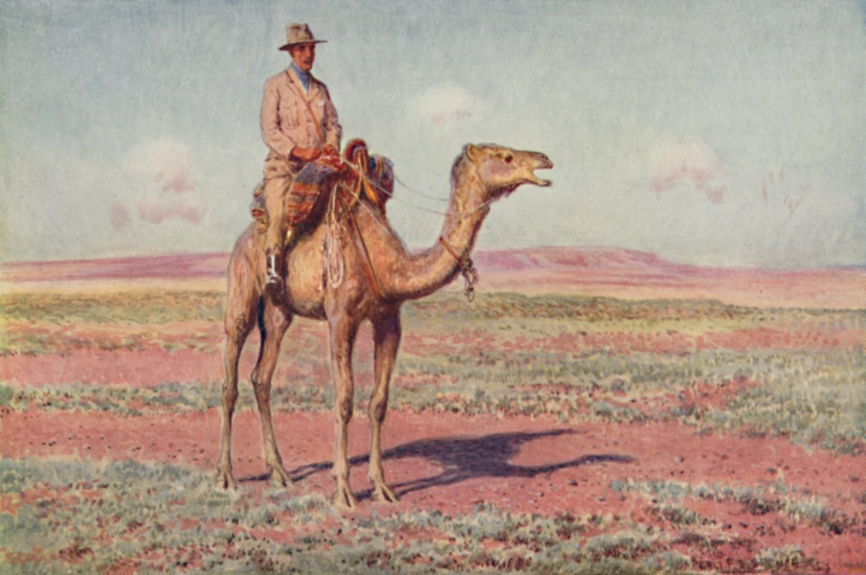 Kohtaus Keski-Australiassa, 1923. tekijältä Unbekannt