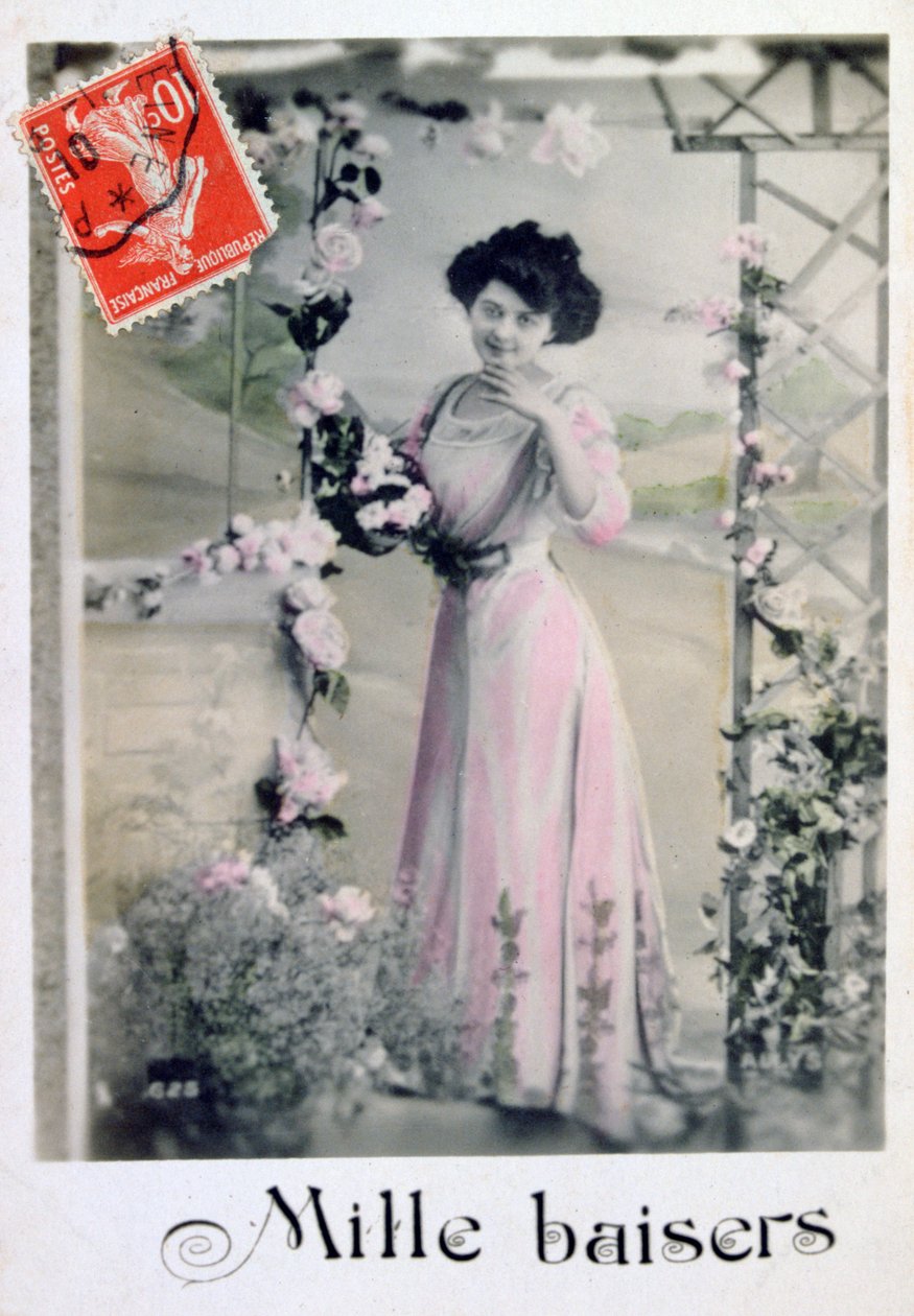 Tuhat suudelmia, ranskalainen postikortti, c1900 tekijältä Unbekannt