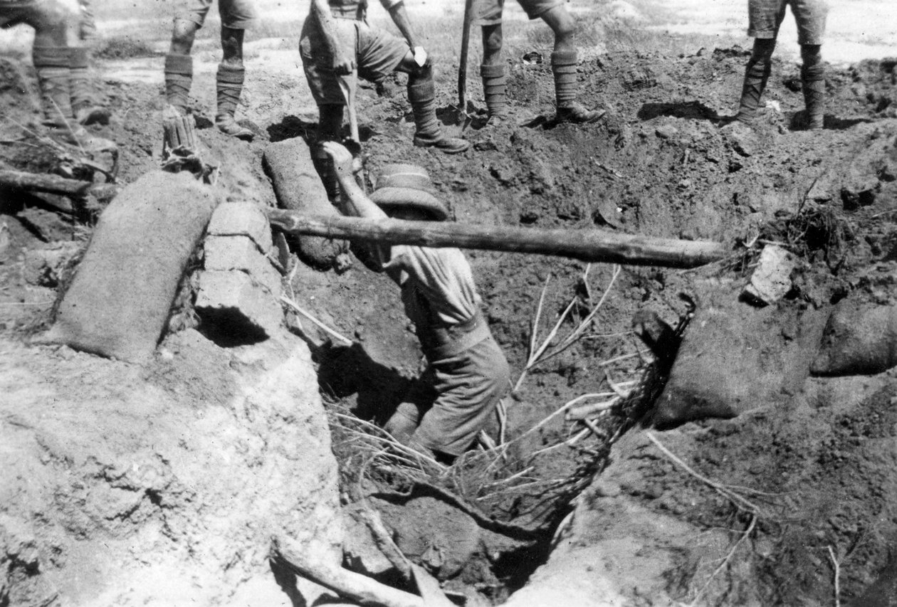 Romahdettu brittikorsu, Mesopotamia, ensimmäinen maailmansota, 1918 tekijältä Unbekannt