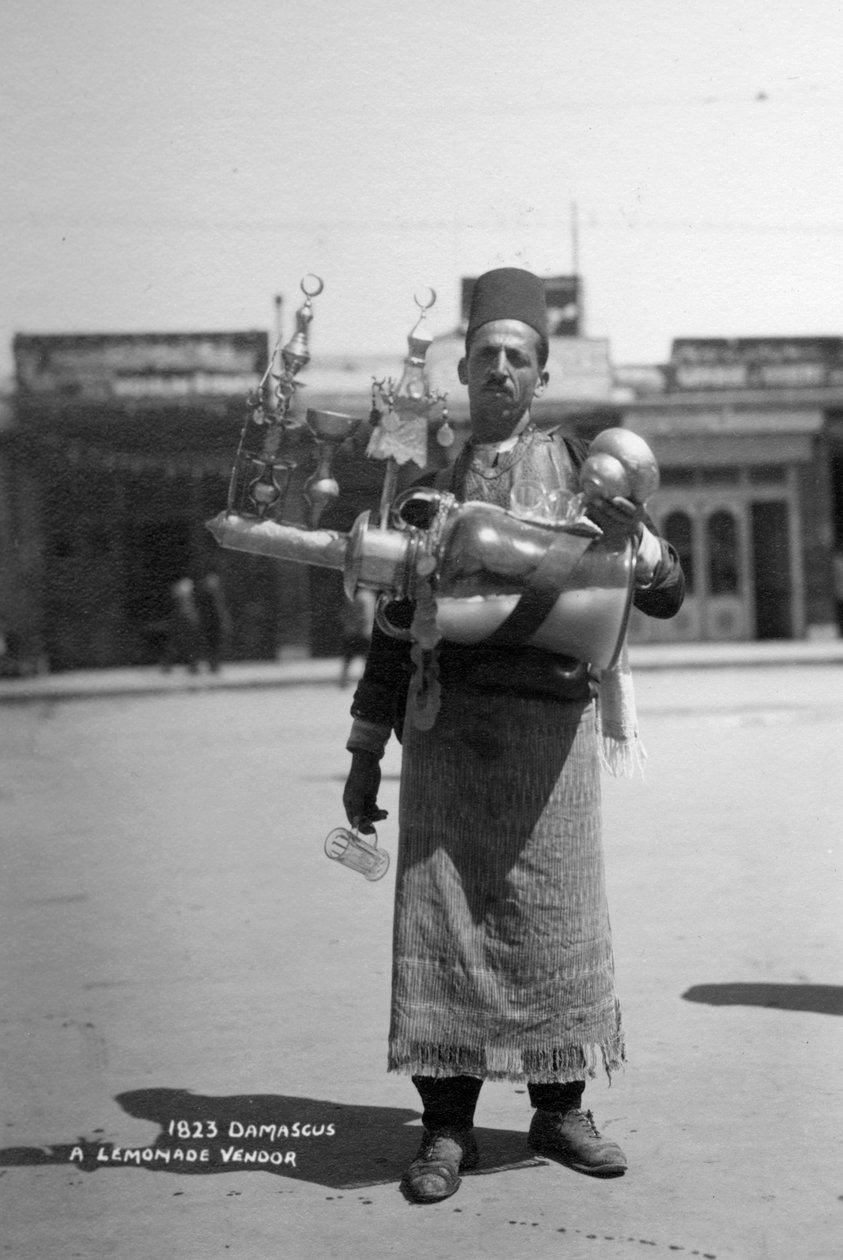 Limonadimyyjä, Damaskos, Syyria, 1920-1930-luku tekijältä Unbekannt