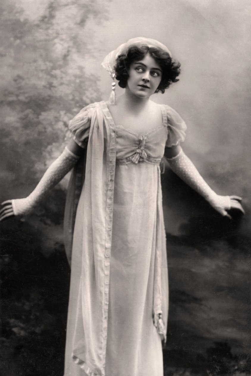 Adrienne Augarde 1882-1913, englantilainen näyttelijä, 1907 tekijältä Unbekannt