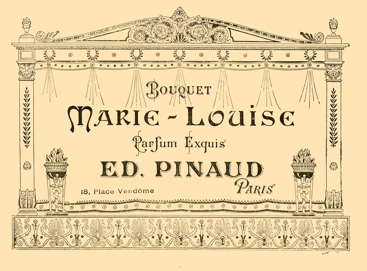 Mainos Marie-Louise hajusteelle, 1903. tekijältä Unbekannt