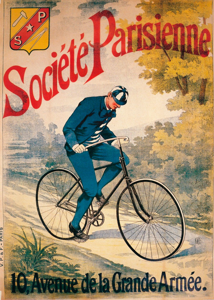 Mainos Societe Parisienne -pyöristä, c1895 tekijältä Unbekannt