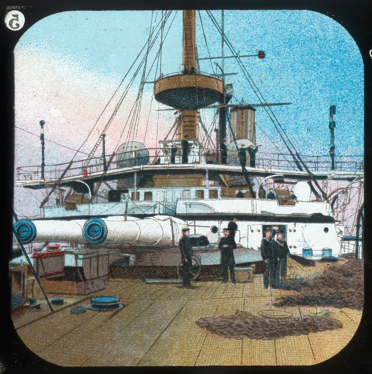 Barbetten jälkeen -- H.M.S. Revenger, c1900. tekijältä Unbekannt