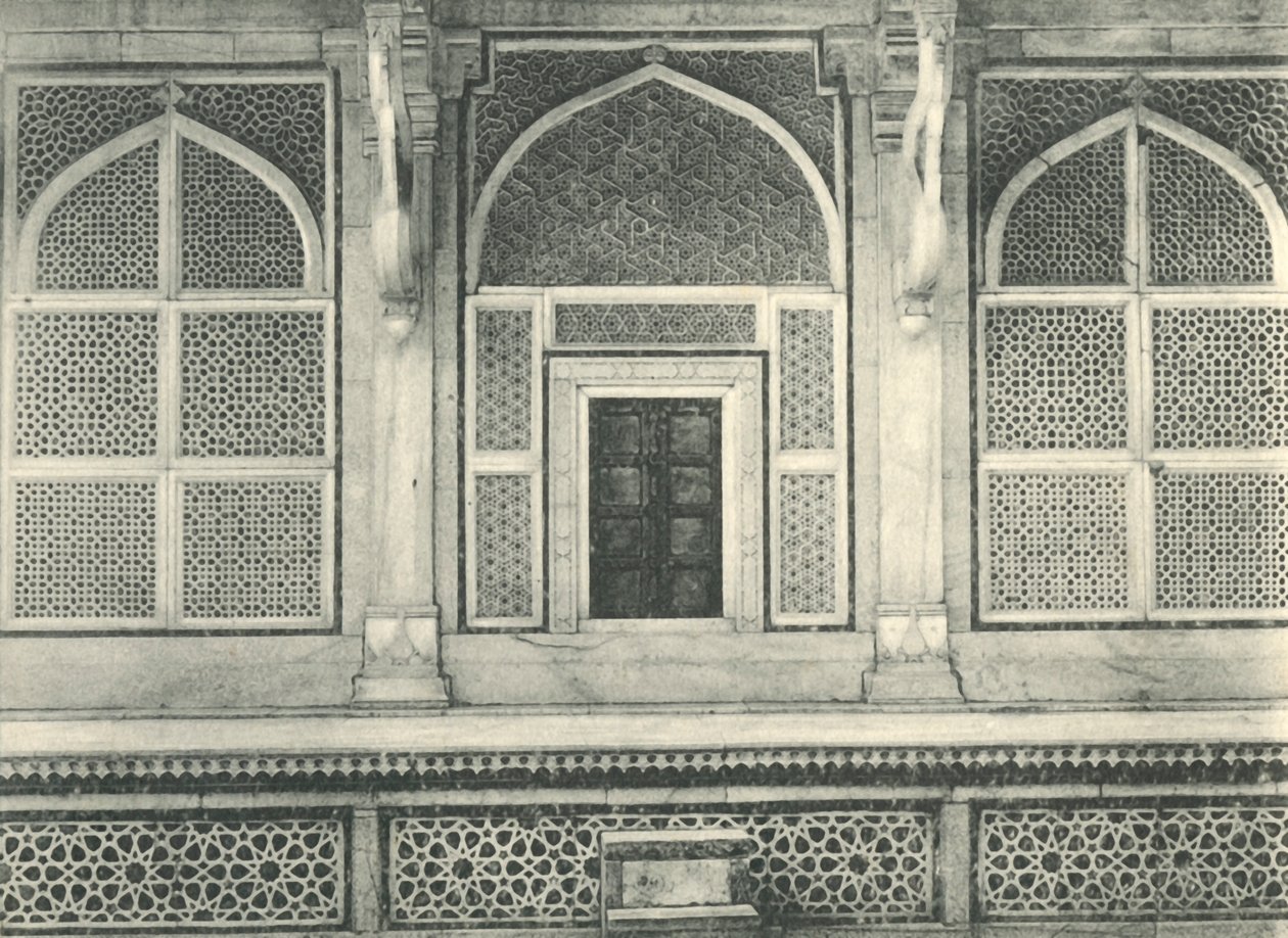 Agra. Näyttö Sulim Chishtish Tomb, Futtehpur Sikri. tekijältä Unbekannt