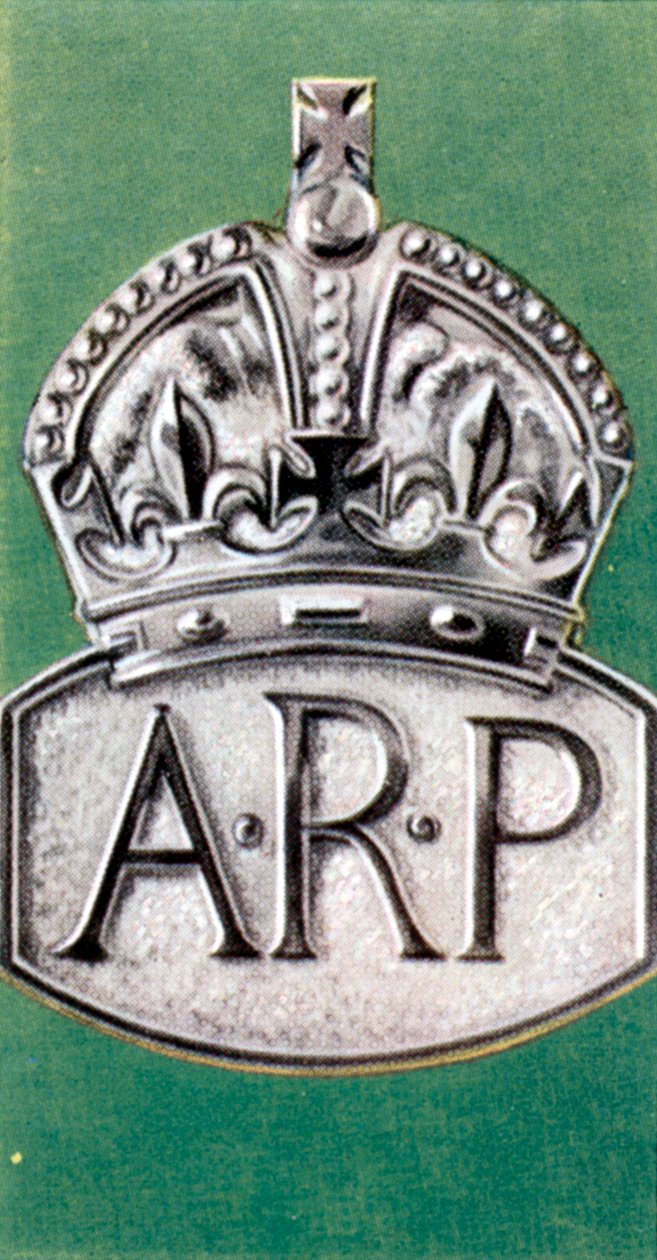 Air Raid Precautions, savukekortti, brittiläinen, 1938 tekijältä Unbekannt