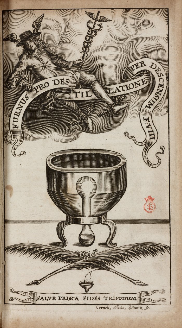 Alchemy & Early Chemistry Alkemiallinen tislausuuni tekijältä Unbekannt