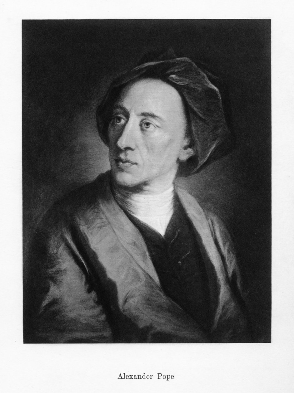 Alexander Pope, englantilainen runoilija, 1800-luku tekijältä Unbekannt