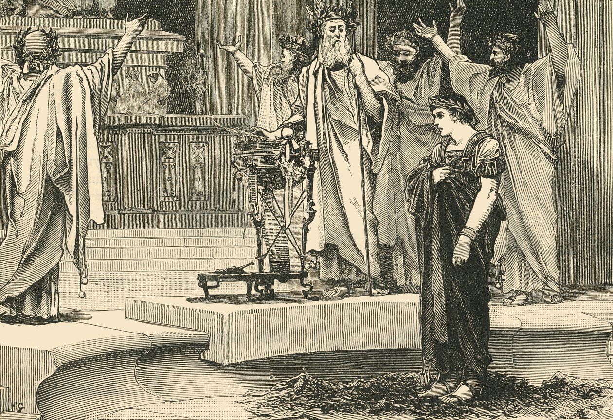 Aleksanteri Jupiter Ammonin temppelissä, 1890. tekijältä Unbekannt