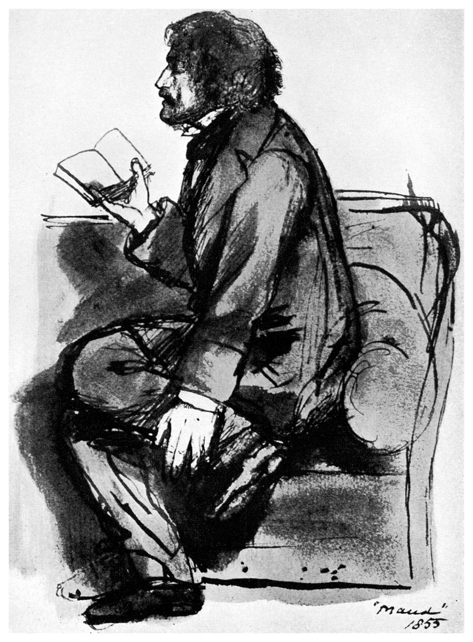 Alfred, Lord Tennyson, brittiläinen runoilija, 1855 1956 tekijältä Unbekannt