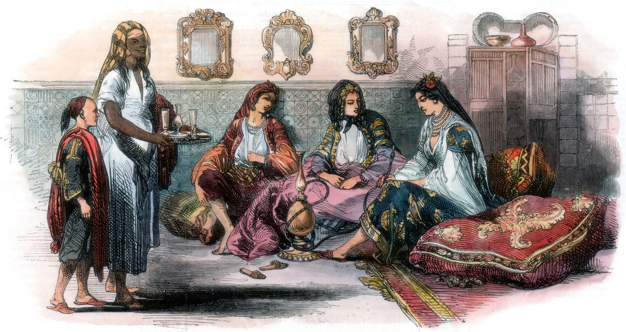 Algerialaiset naiset, 1857 tekijältä Unbekannt