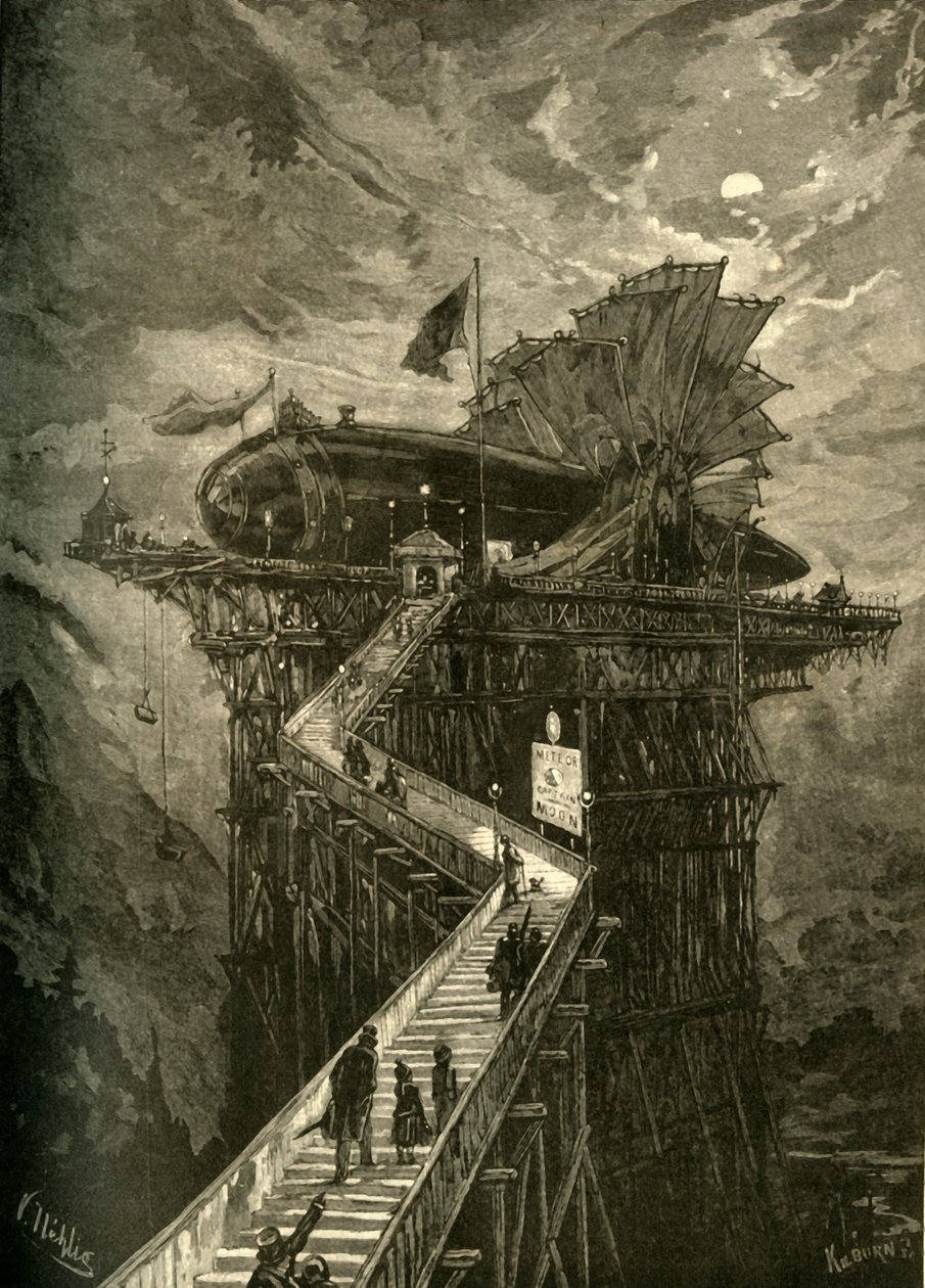 All Aboard for the Moon!, 1881. tekijältä Unbekannt