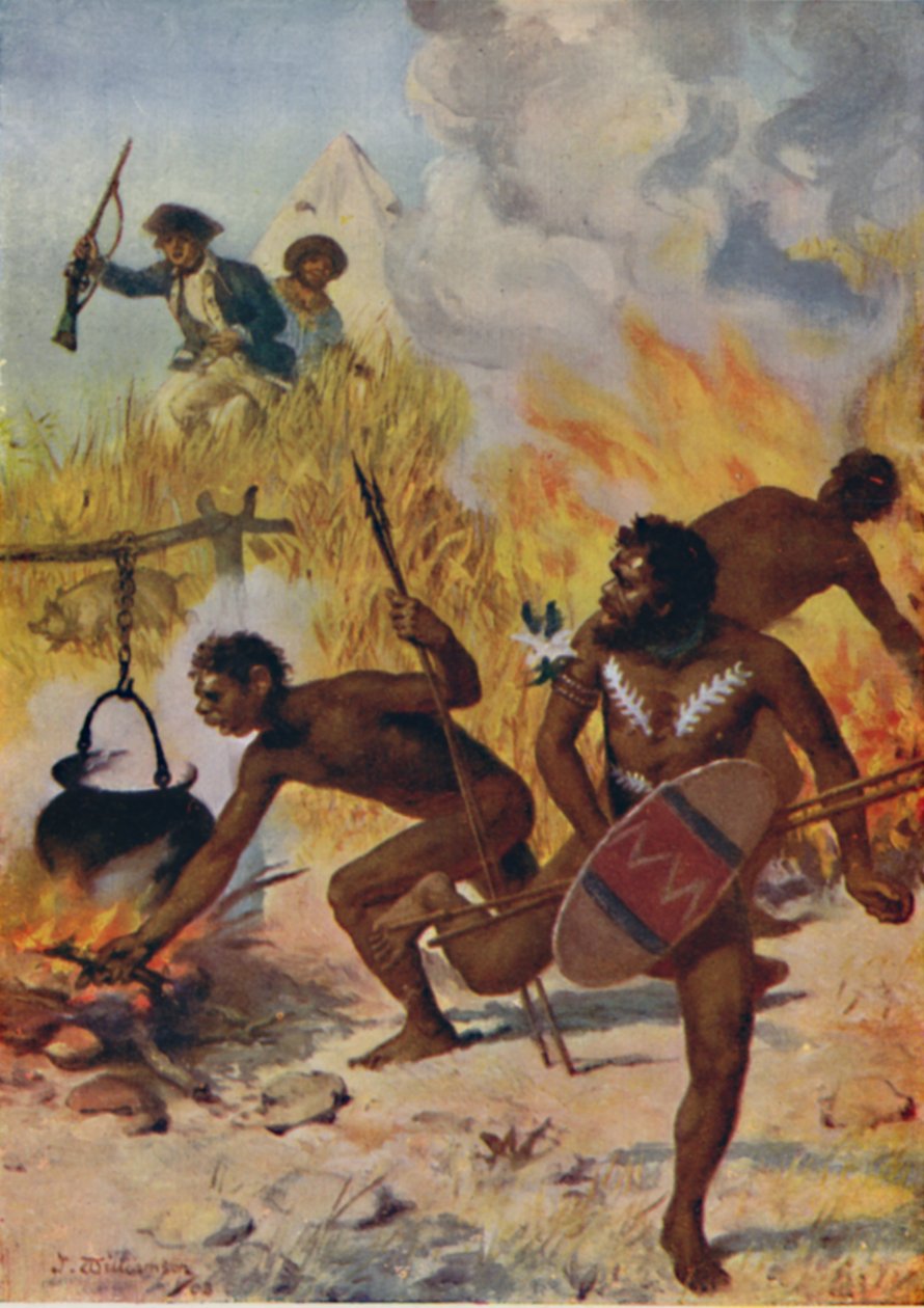 Affray with the Natives, 1923. tekijältä Unbekannt