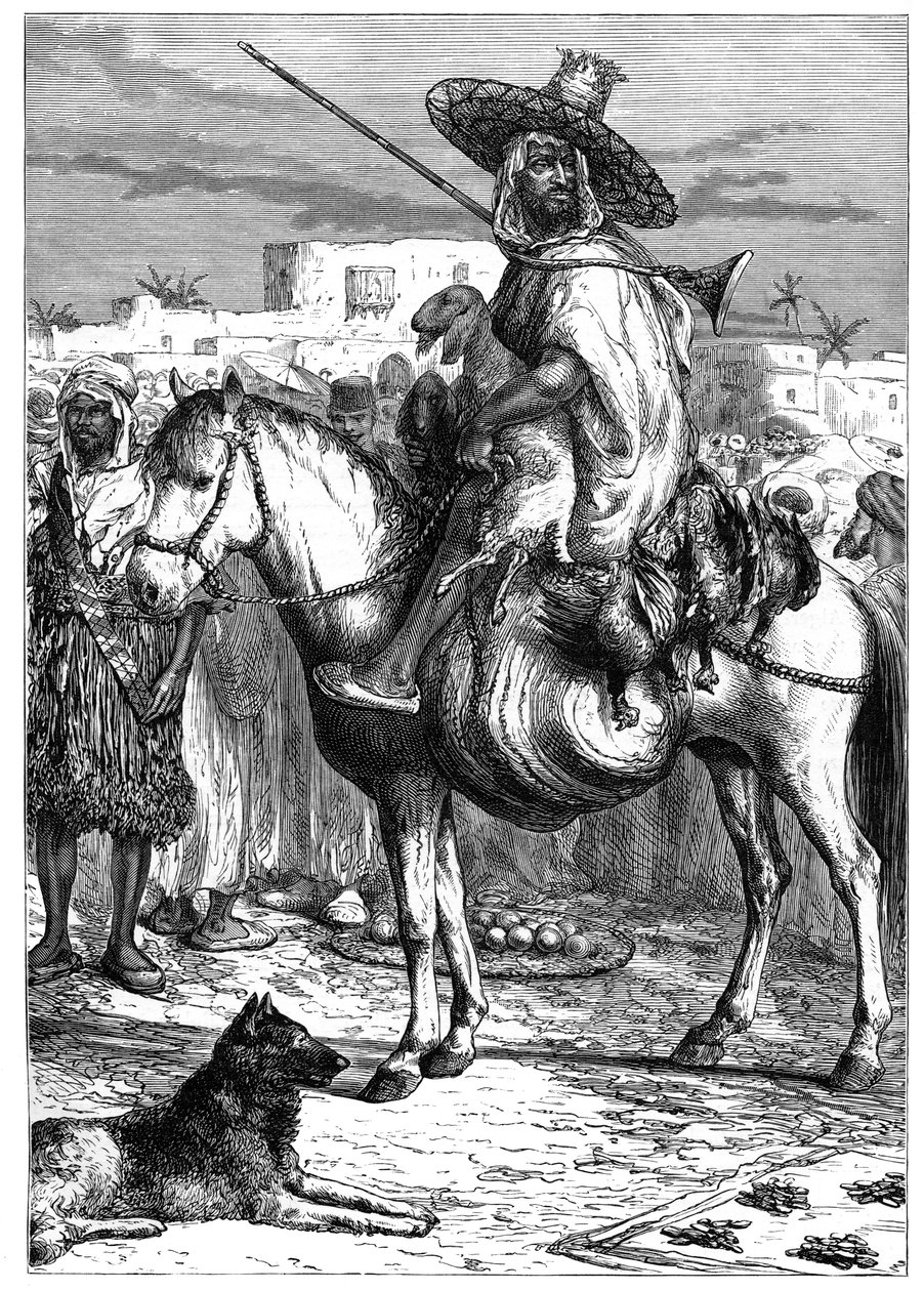 Arabikauppias Tlemcenissä, Algeriassa, 1890 tekijältä Unbekannt