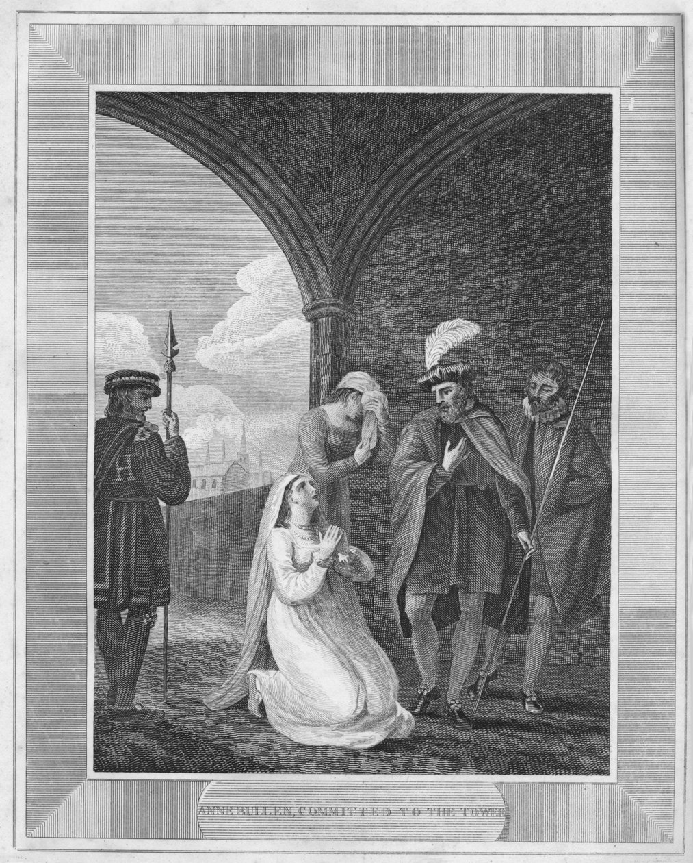 Anne Bullen, Sitoutunut torniin, 1838 tekijältä Unbekannt