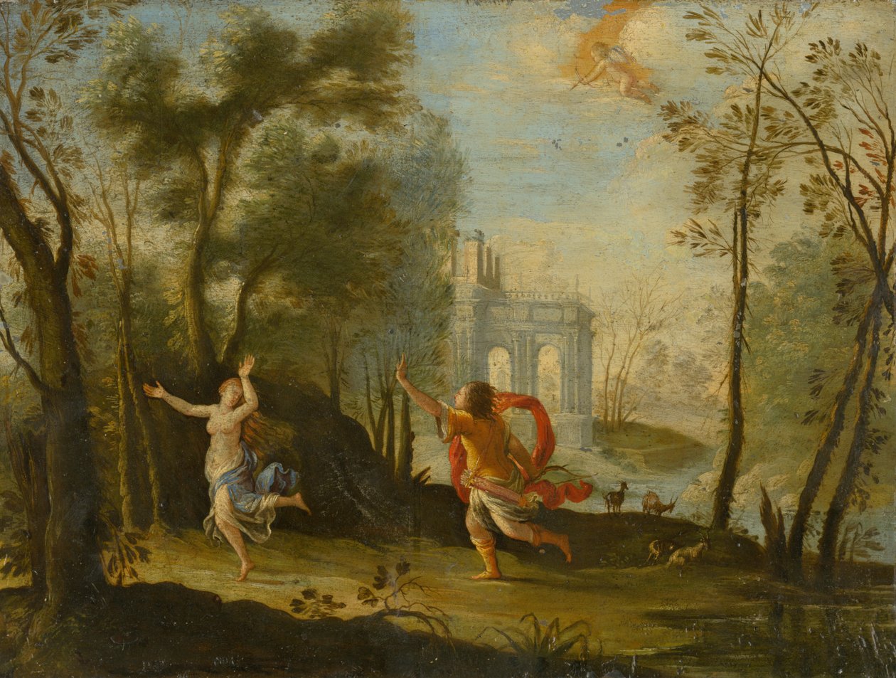 Apollo takaa Daphne tekijältä Unbekannt