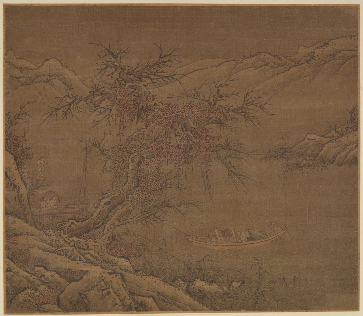 Talvirantaa lähestymässä, Ming-dynastia, 1368-1644. tekijältä Unbekannt