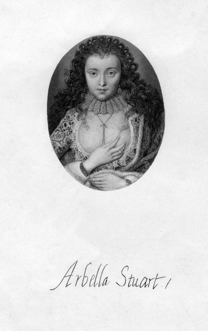 Arabella Stuart 1575-1615, englantilainen renessanssin aatelisnainen, 1600-luku. tekijältä Unbekannt