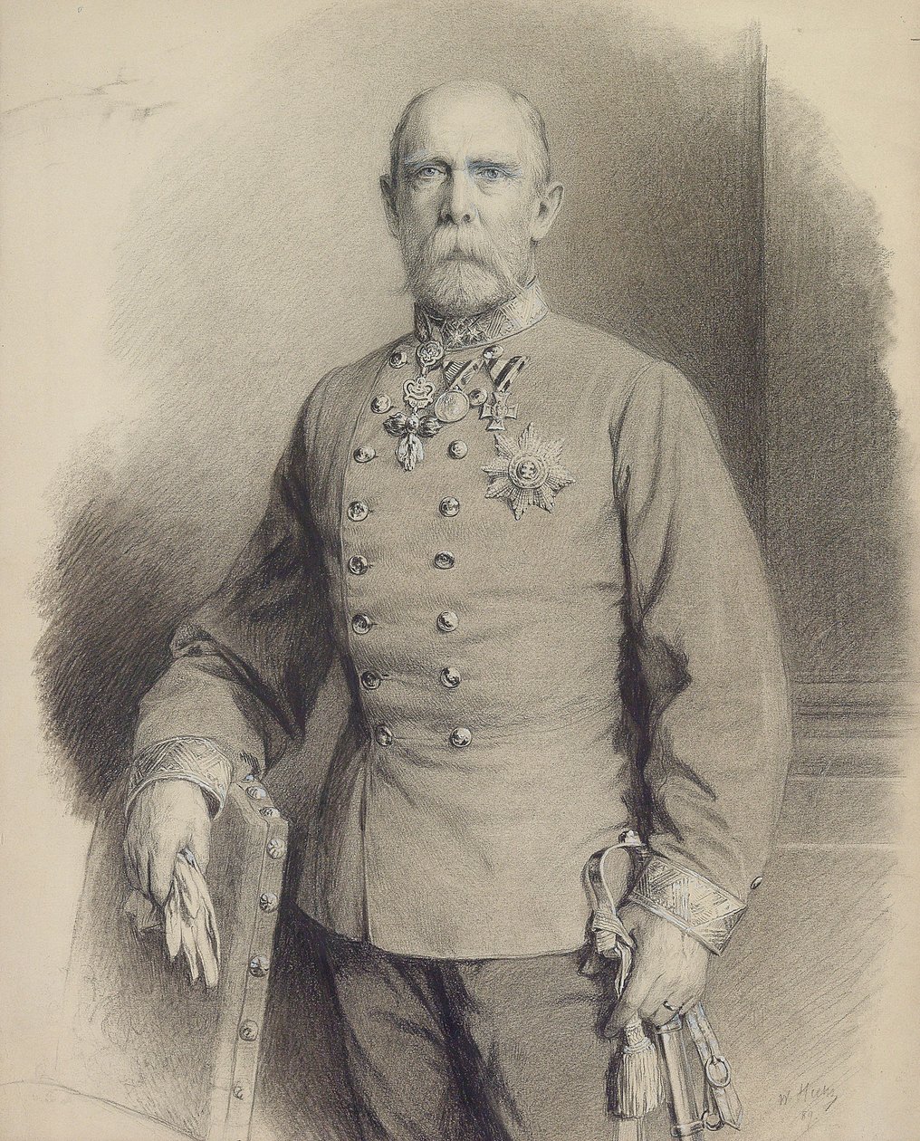 Itävallan arkkiherttua Karl Ludwig 1833-1896, 1889. tekijältä Unbekannt