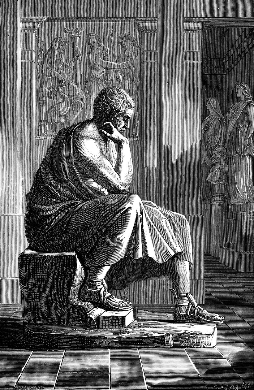 Aristoteles 384-322 eKr., antiikin kreikkalainen filosofi ja tiedemies tekijältä Unbekannt