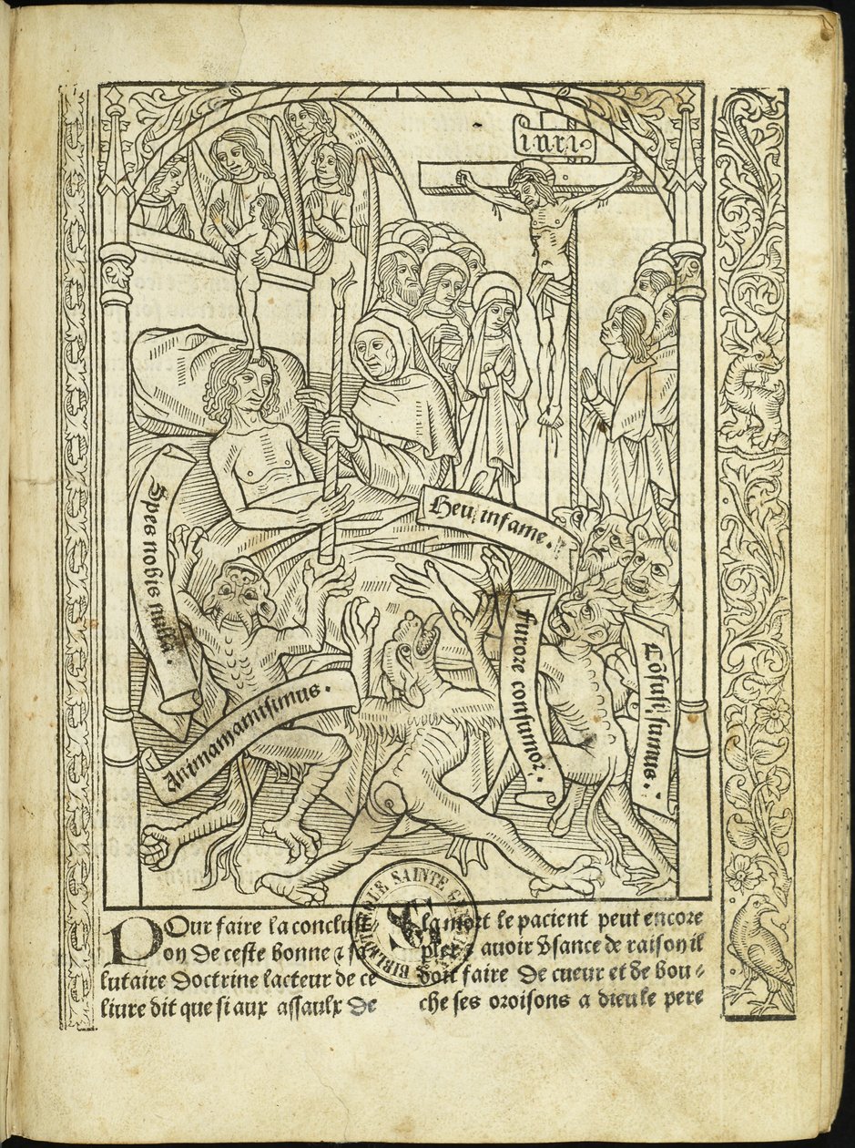 Ars moriendi Kuolemisen taito, 1496. tekijältä Unbekannt