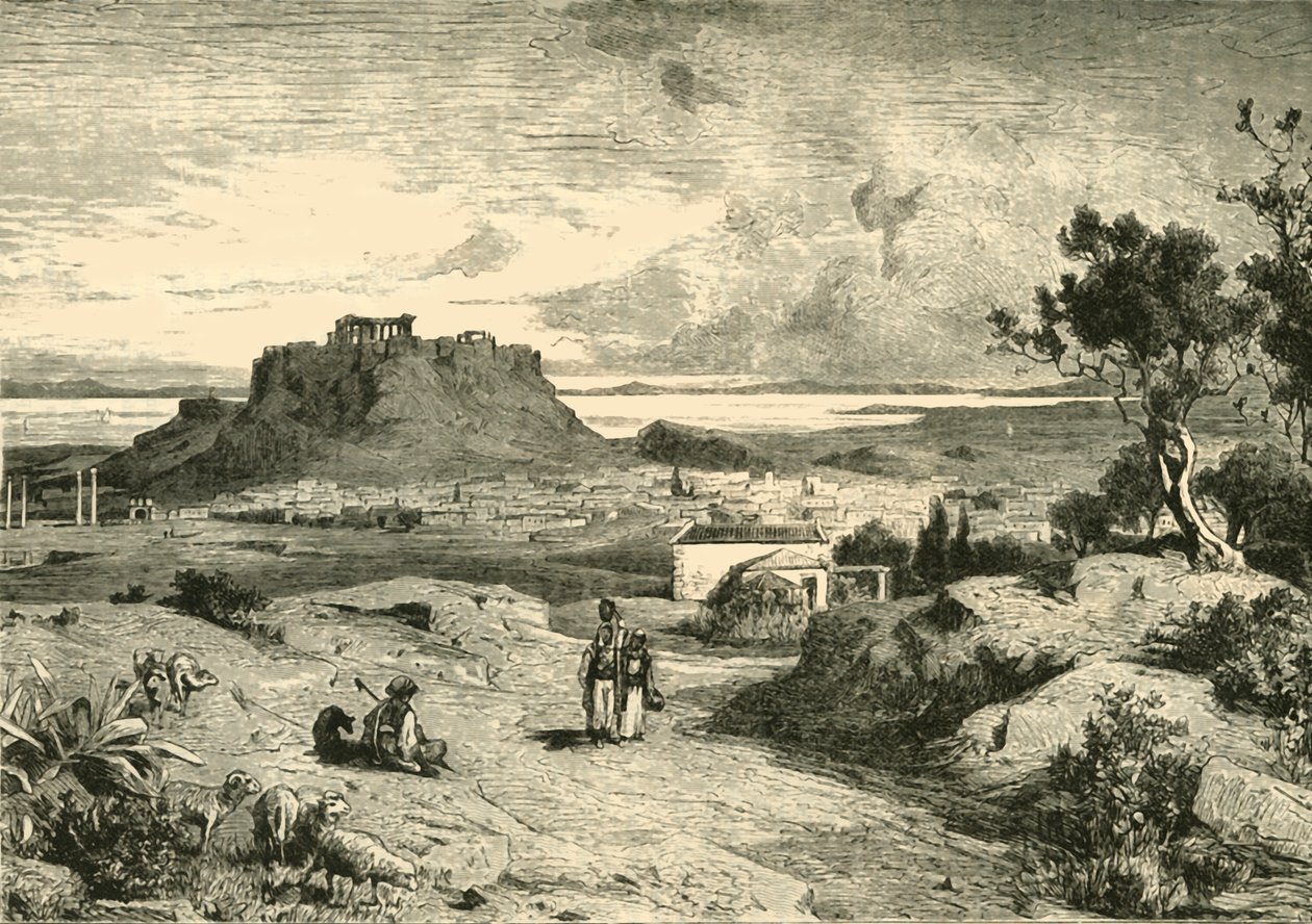 Ateena, 1890. tekijältä Unbekannt