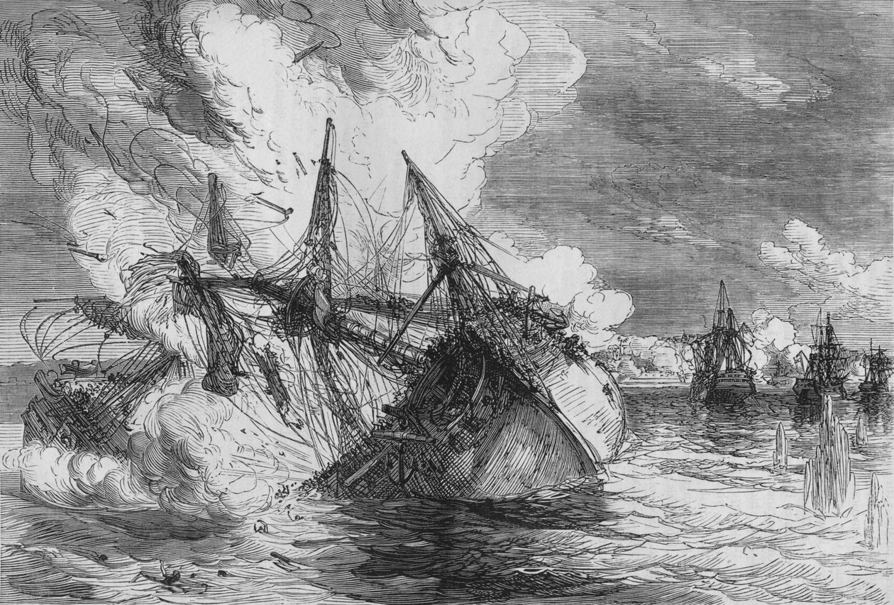 Hyökkäys Nova Coloniaan, c1880 tekijältä Unbekannt