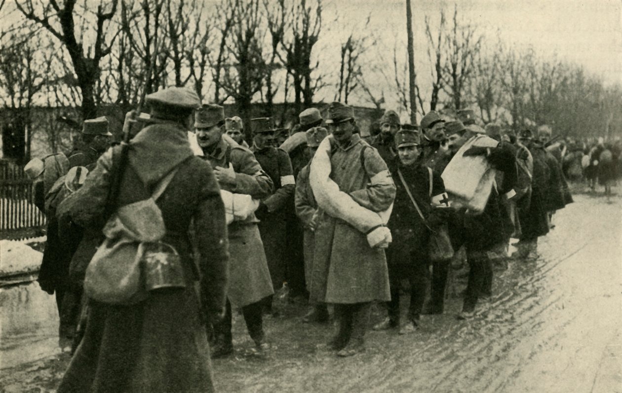 Itävaltalaiset vangit, Przemysl, maaliskuu 1915, c1920. tekijältä Unbekannt