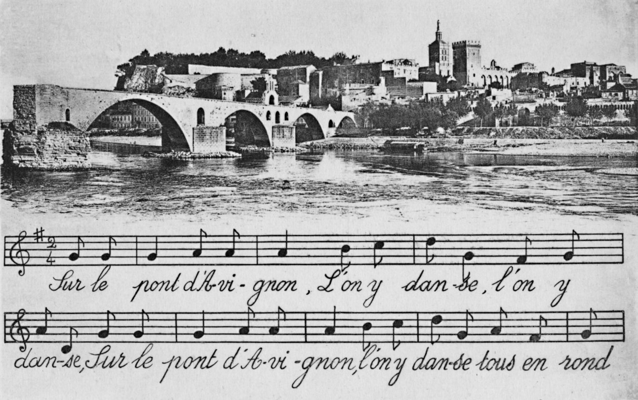 Avignon. - St-Benezetin silta, 1925 tekijältä Unbekannt