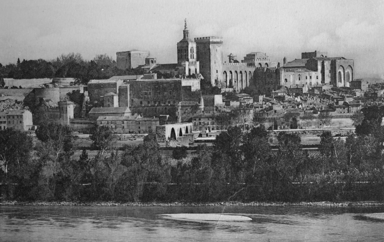 Avignon - Näkymä Villeneuvesta, vuodelta 1925 tekijältä Unbekannt