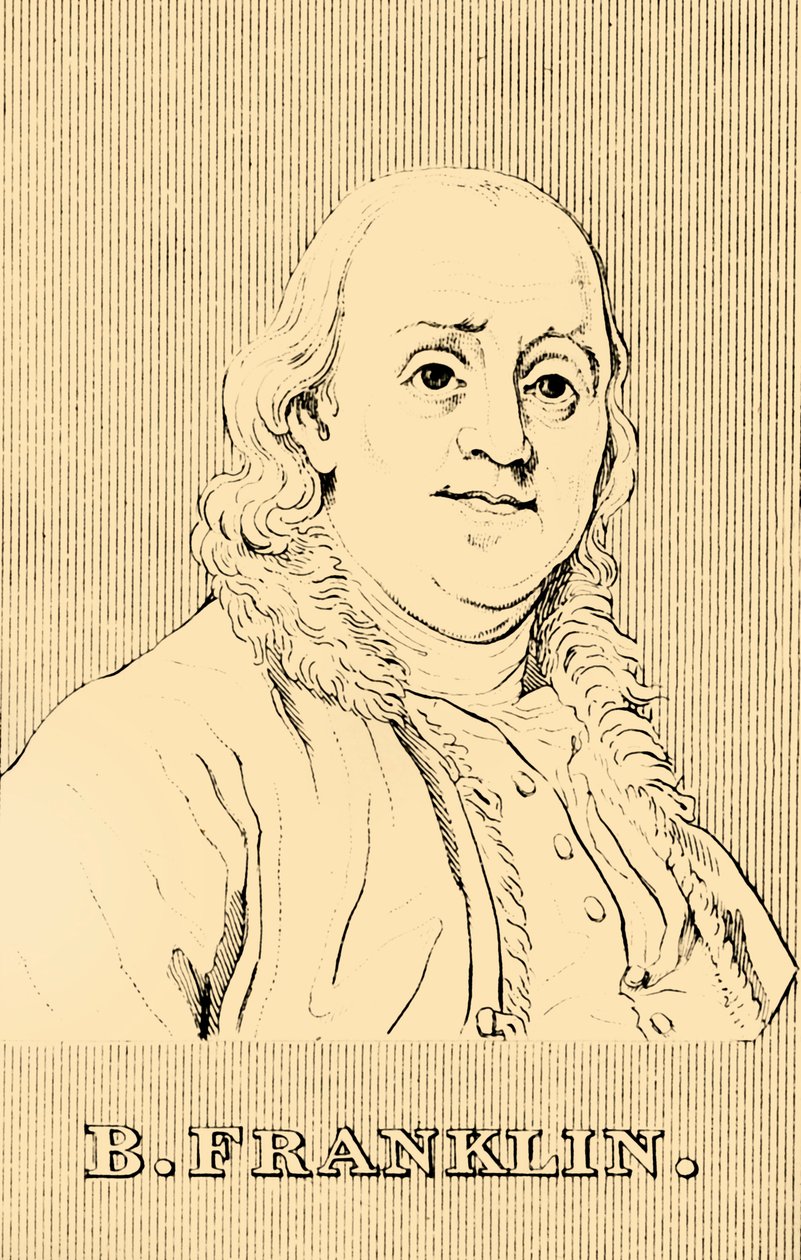 B. Franklin, 1706-1790, 1830. tekijältä Unbekannt