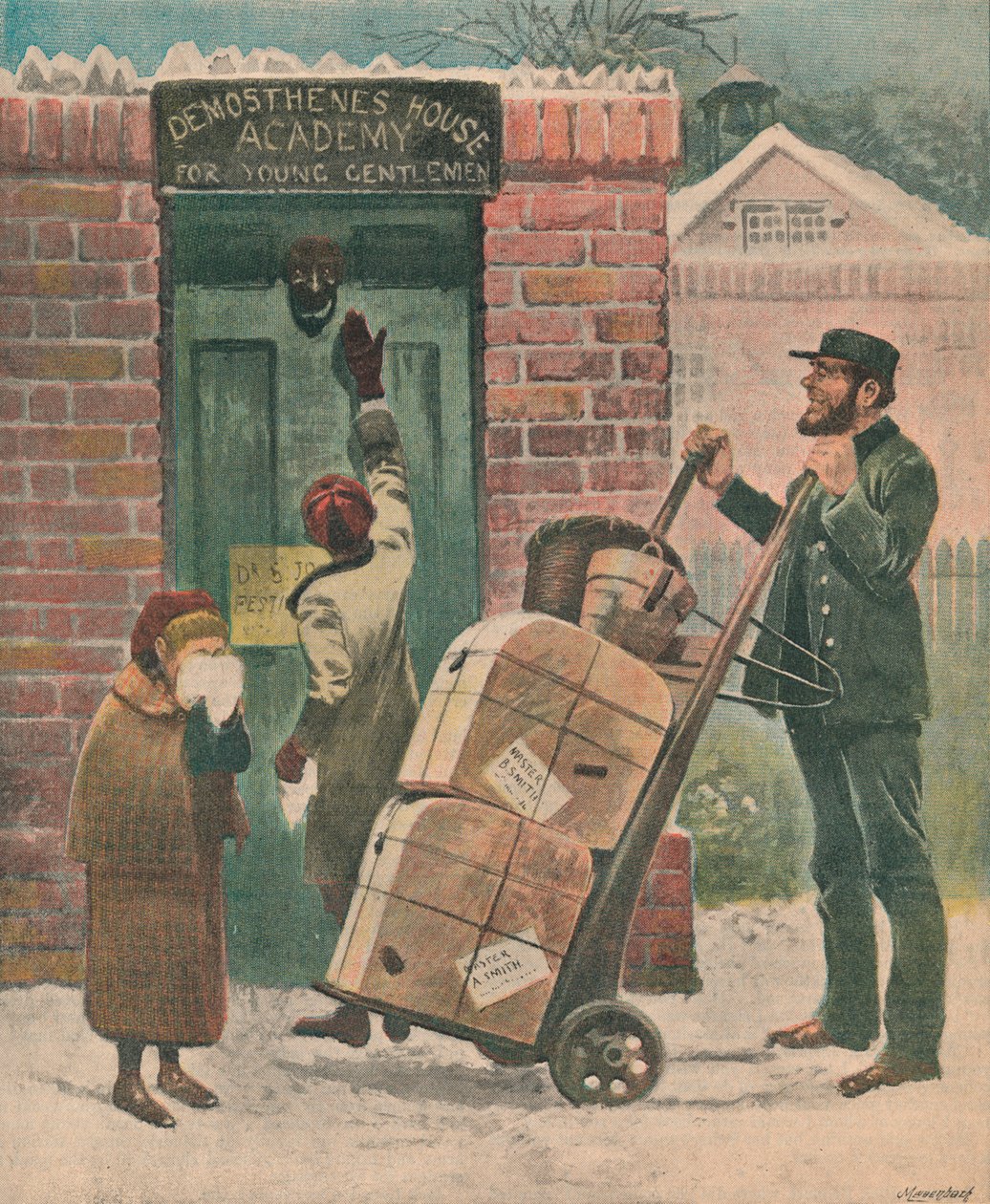 Takaisin kouluun, 1895. tekijältä Unbekannt