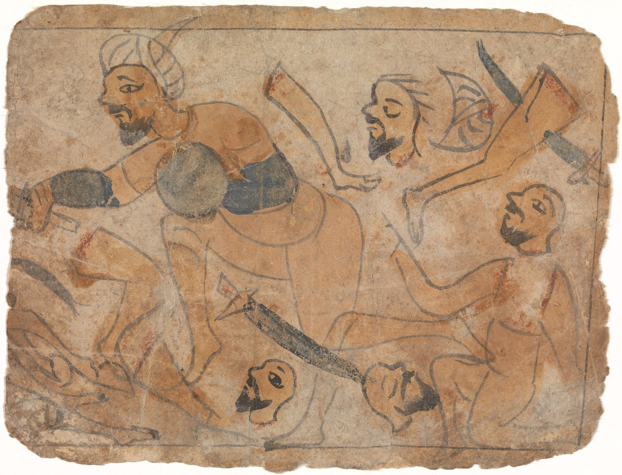Taistelukohtaus, 1200-luku. tekijältä Unbekannt