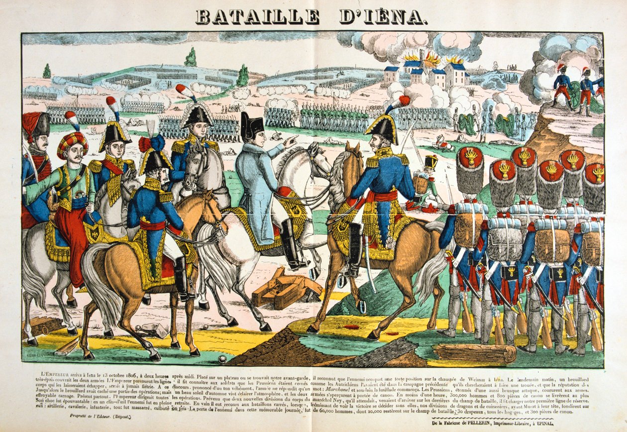 Jenan taistelu, 14. lokakuuta 1806, n. 1835 tekijältä Unbekannt