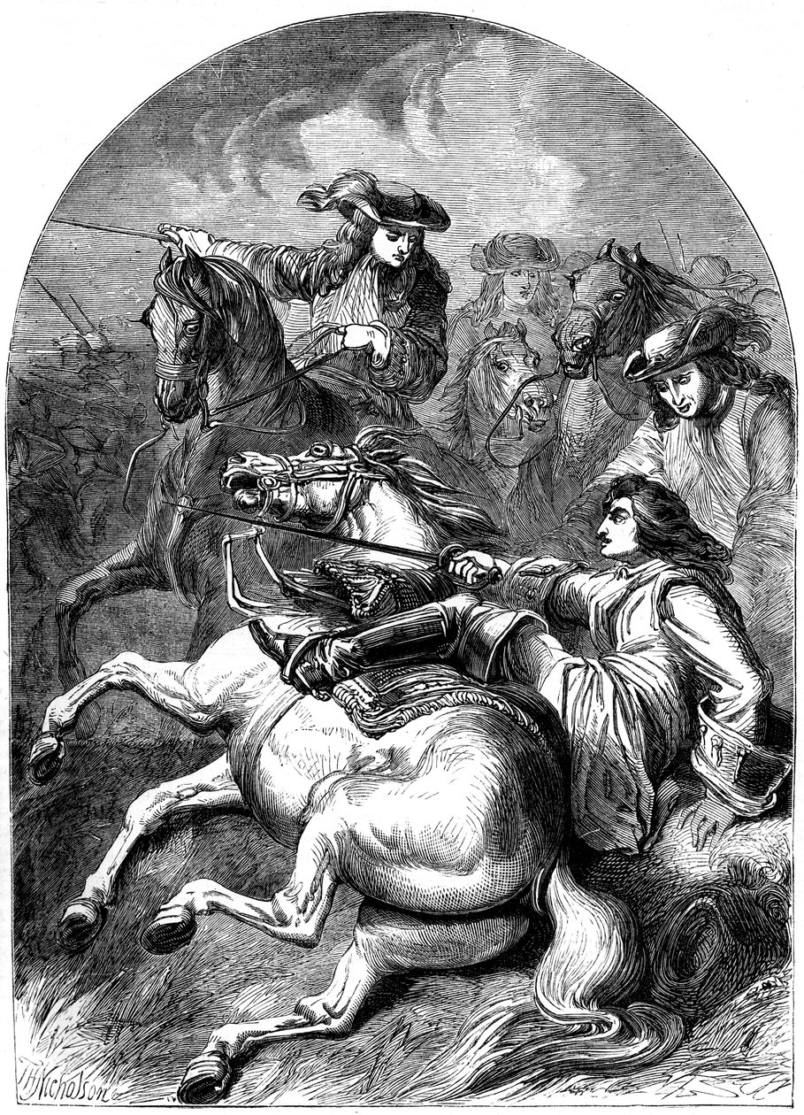 Malplaquetin taistelu, 1709, 1800-luku tekijältä Unbekannt