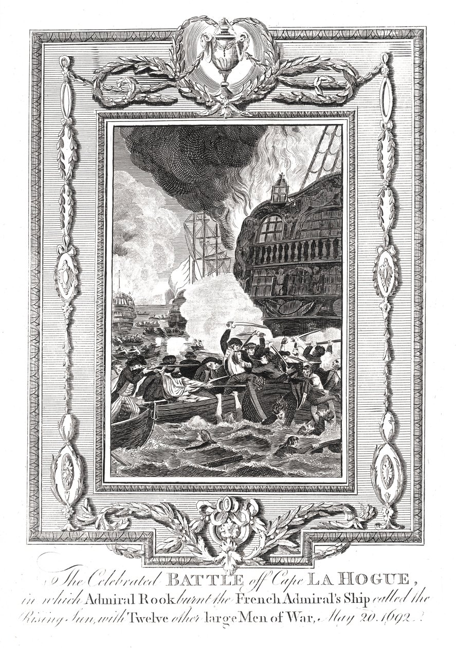 Taistelu Cape LaHoguen edustalla, 1692 tekijältä Unbekannt