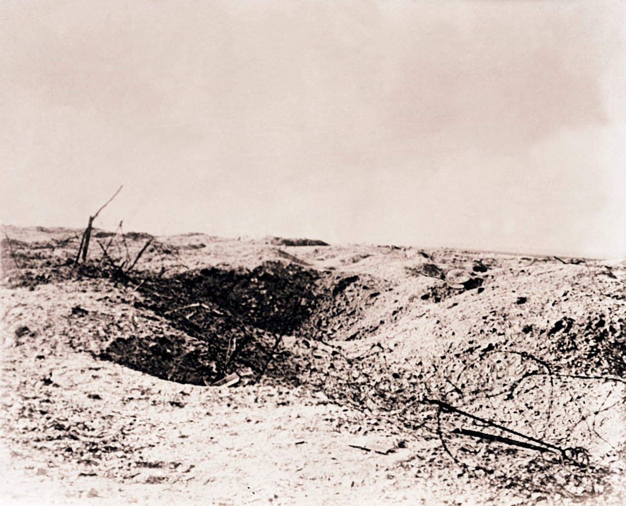 Battlefield, Tahure, Pohjois-Ranska, c1914-c1918 tekijältä Unbekannt
