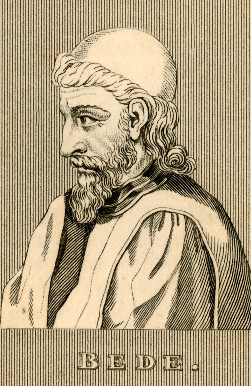 Bede, 672-735, 1830. tekijältä Unbekannt
