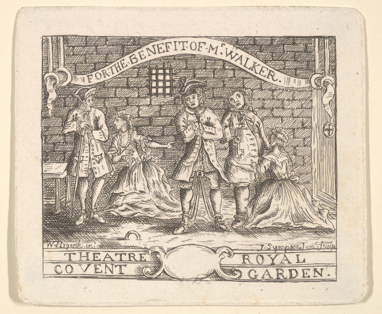 Edullinen lippu Walkerille, n. 1735. tekijältä Unbekannt
