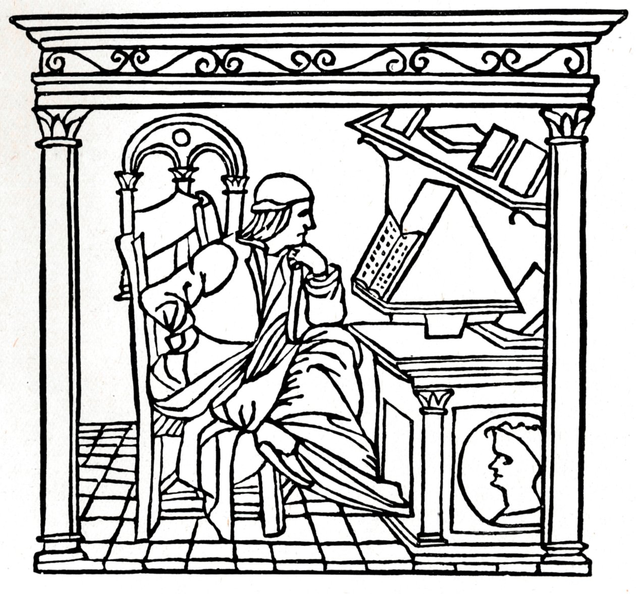 Bernardo Bellincioni 1452-1492, italialainen runoilija, 1493, 1917 tekijältä Unbekannt