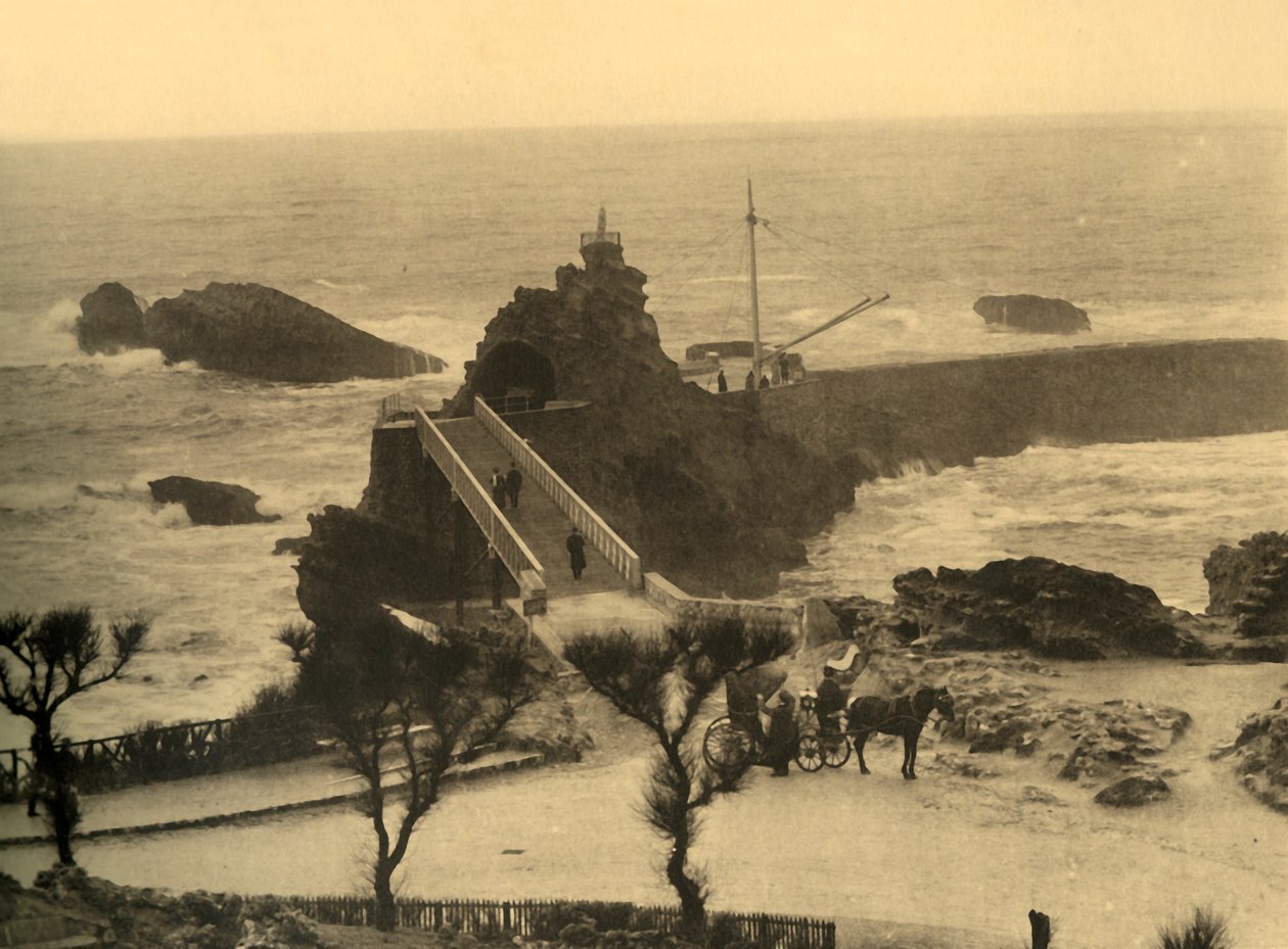 Biarritz - Neitsyen kallio, vuodelta 1930. tekijältä Unbekannt