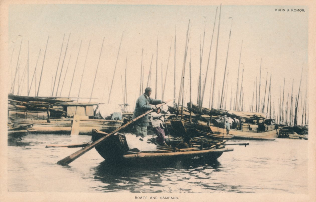 Veneet ja Sampanit, c1910. tekijältä Unbekannt