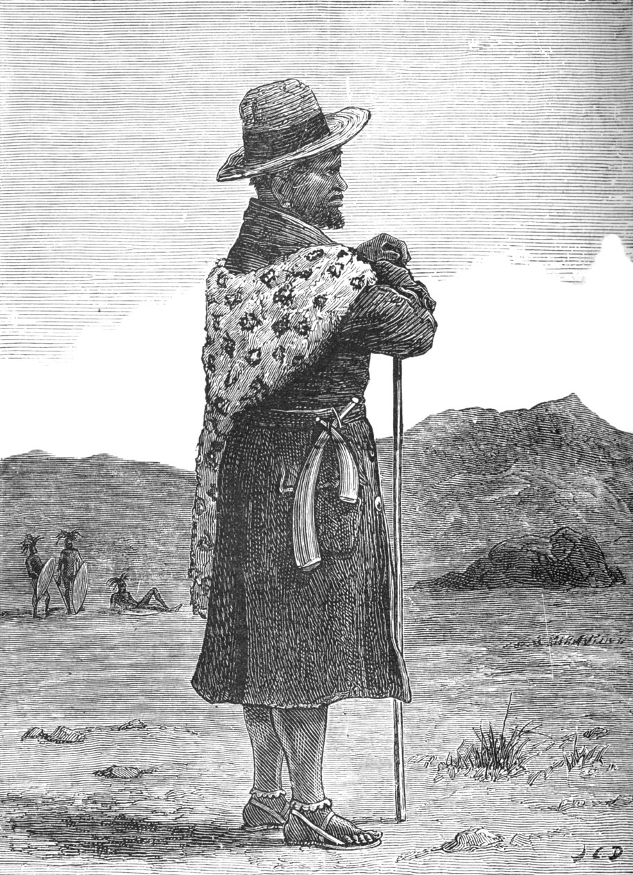 Bovane, Swazi-päällikkö, 1880 tekijältä Unbekannt