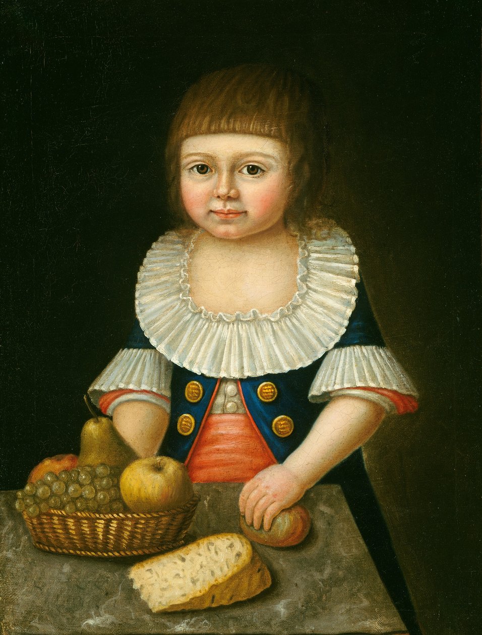Poika hedelmäkorin kanssa, n. 1790. tekijältä Unbekannt