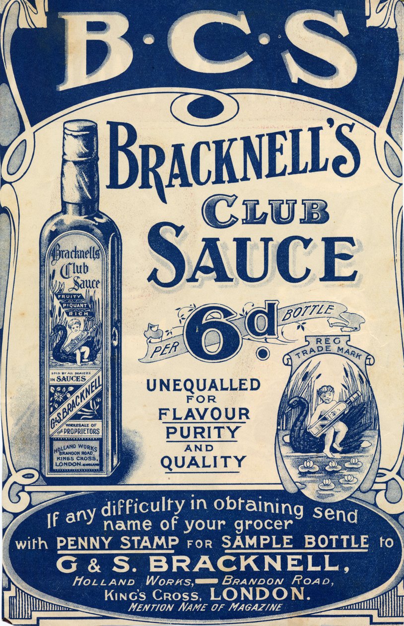 Bracknellin kermakastike, 1900 tekijältä Unbekannt