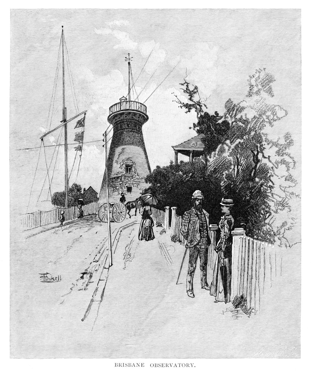 Brisbanen observatorio, 1886 tekijältä Unbekannt
