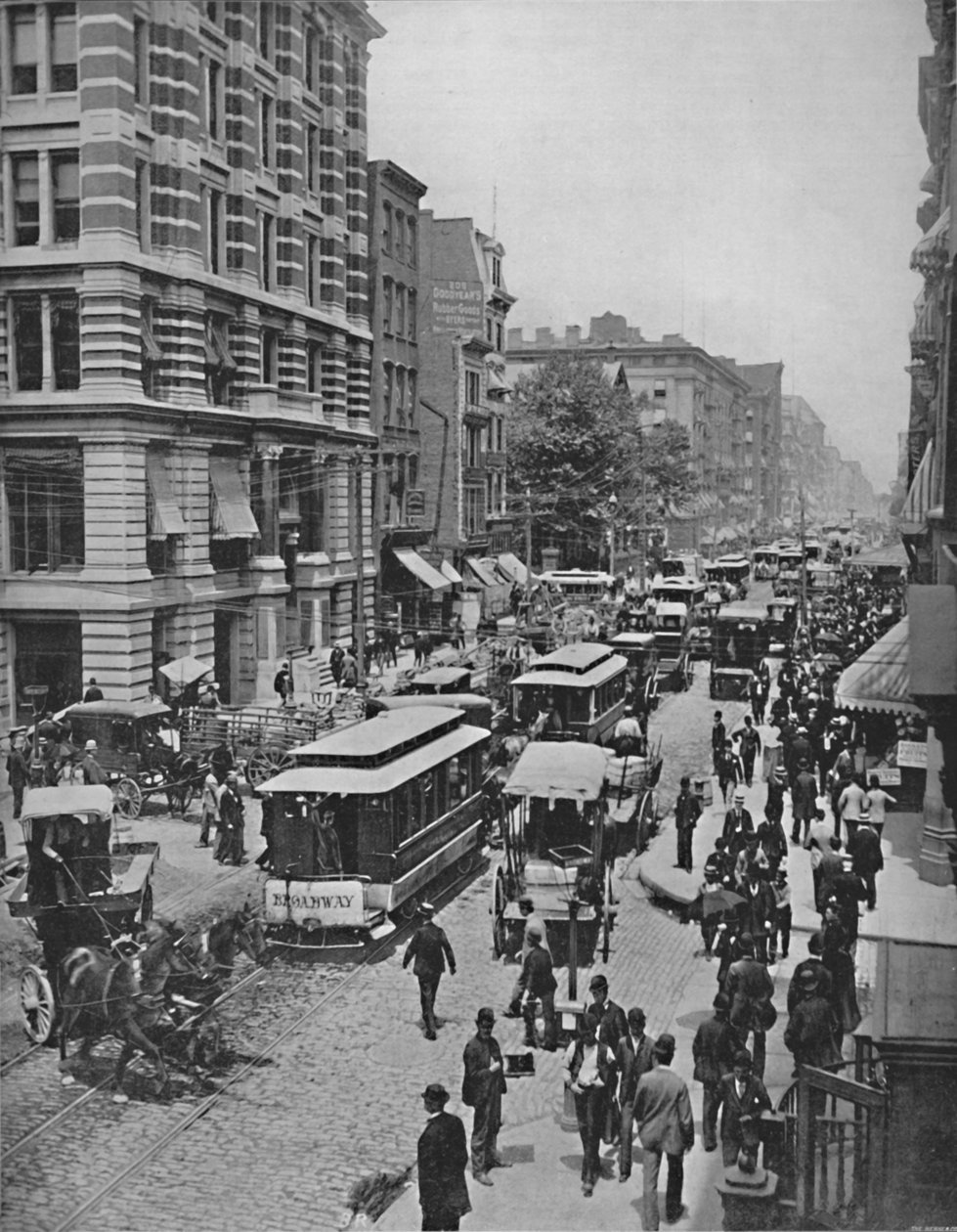 Broadway, New York, 1800-luku tekijältä Unbekannt